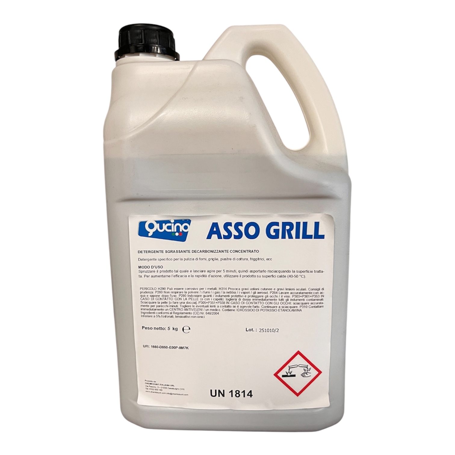 Detergente sgrassante professionale Qucino 6 Kg